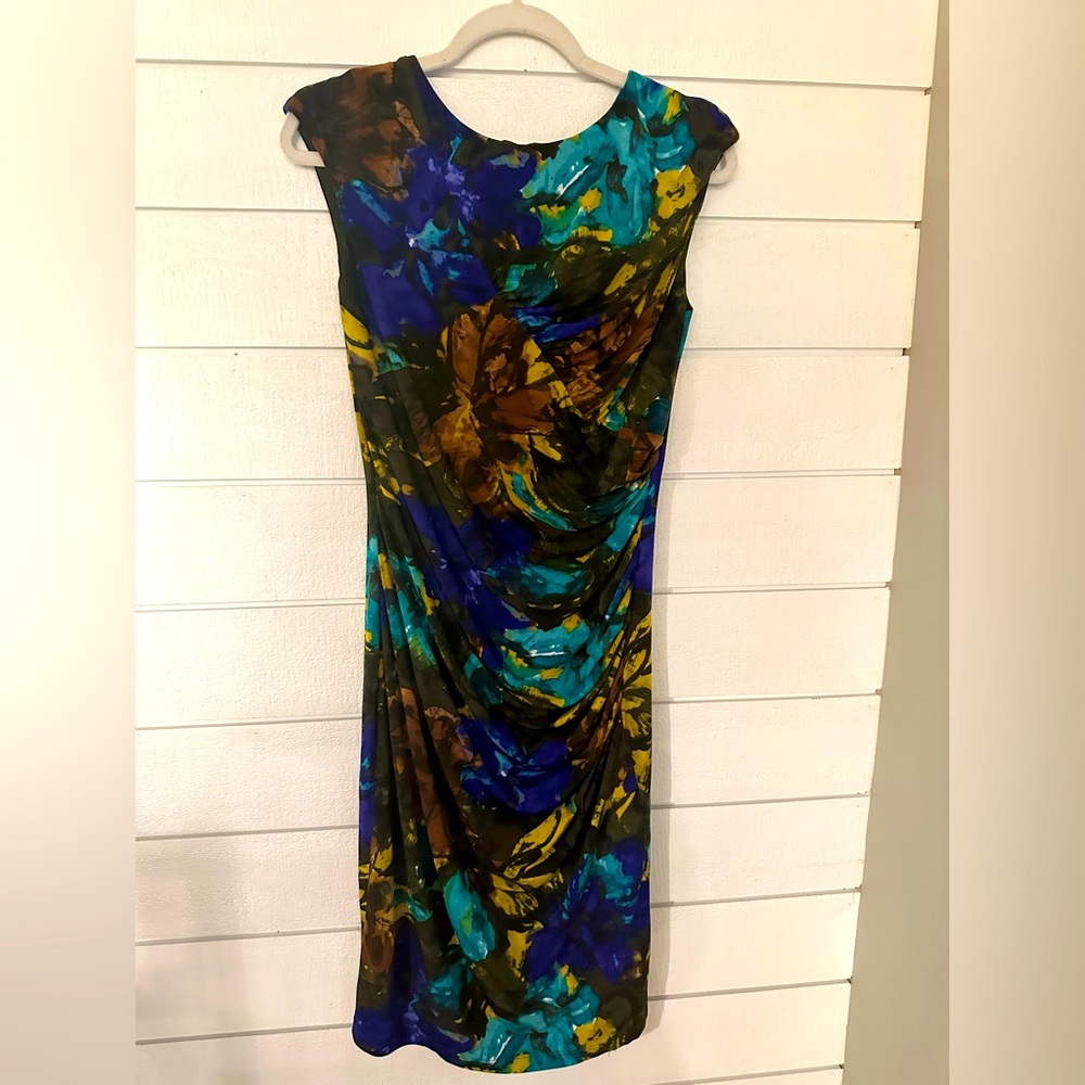 Ellen Tracy Small printed ruched dress